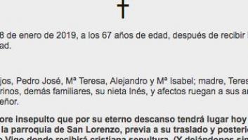 La esquela viral que da una auténtica lección de solidaridad