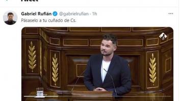 Rufián: "Monasterio es Ayuso a las 4 de la mañana"