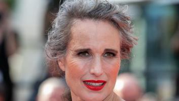 Andie MacDowell sobre sus canas: "Me gusta compararme con George Clooney porque ¿por qué no?"