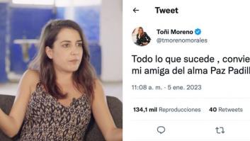 La divulgadora Rocío Vidal lleva 1.500 'me gusta' con su respuesta a este tuit de Toñi Moreno
