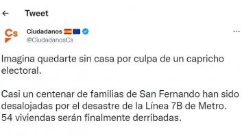 Ciudadanos publica este tuit y todo el mundo se acuerda de lo mismo