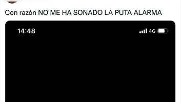 Arrasa en Twitter al compartir por qué no le ha sonado la alarma: si tienes iPhone te ha pasado