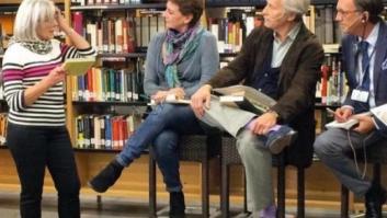 Fotorrelato de Richard Ford con lectores, bibliotecarios y estudiantes de Oviedo