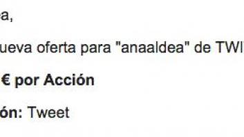 Tuiteando por dinero