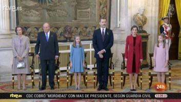 Los vestidos de la princesa Leonor y la infanta Sofía en la entrega del Toisón de Oro
