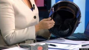 Telemadrid informa del fallo de Pedraz con un mazo y un casco antidisturbios (VÍDEO)