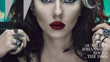 Scarlett Johansson: gótica con pelo blanco en la portada de 'W' (FOTOS)