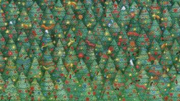 ¿Ves el pájaro rojo en este dibujo?