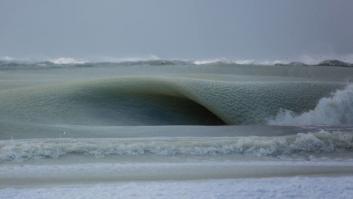 Olas al borde de la congelación (FOTOS)