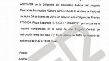 Ana Mato no da ni una al rellenar un recibí para una citación judicial