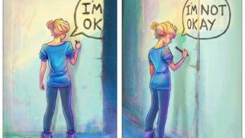 La artista DestinyBlue capta en estas mágicas ilustraciones el tormento de la depresión