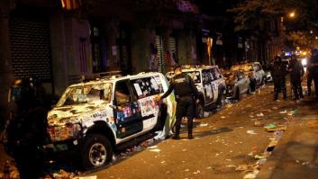 Tensión en Barcelona entre la policía y los manifestantes tras los registros de la Guardia Civil