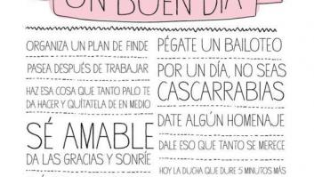 Un día perfecto: 'Cómo tener un buen día', en 11 consejos (FOTO)