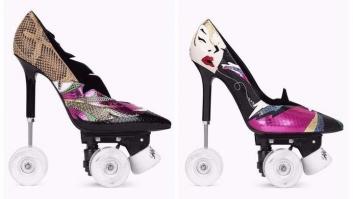 Estos zapatos con ruedas de Saint Laurent están hechos para vivir al límite