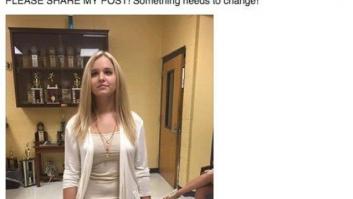 Una joven es obligada a irse de clase porque su camiseta no cubría su clavícula