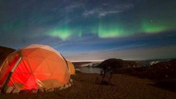 Así es ver una aurora boreal en Groenlandia
