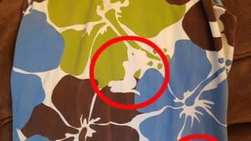 Tras años llevando este vestido descubrió que el estampado escondía una sorpresa