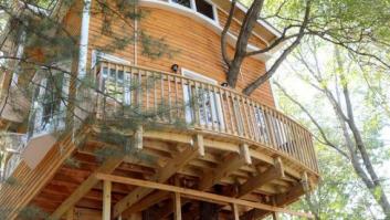 Esta casita de madera es increíble y se la hizo un abuelo a sus nietos