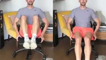 El entrenamiento que puedes hacer en 5 minutos desde la silla del ordenador