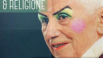 Una imagen retocada de Benedicto XVI maquillado levanta una polémica