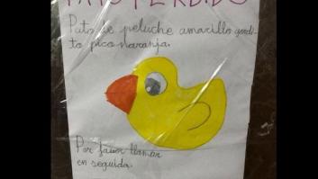 La enternecedora iniciativa de una niña para encontrar a su patito de peluche