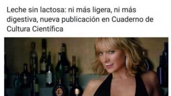 Un gran escote y leche en los labios: la imagen sexista por la que ha tenido que disculparse la Universidad del País Vasco