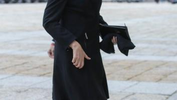 La infanta Cristina asiste a la misa por don Juan que presiden los reyes