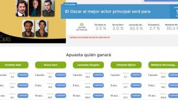 Un mercado para predecir los Premios Oscar: atención a Di Caprio