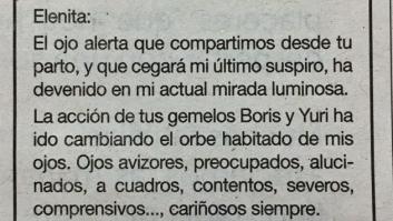 La emocionante esquela feminista del viudo que lleva 24 años recordando así a su mujer