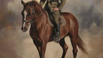 Dalmau pinta el primer cuadro del rey a caballo