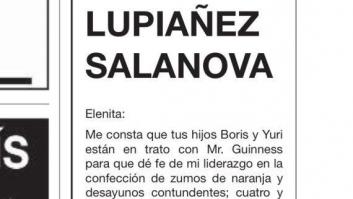 José Luis Casaus vuelve a dedicar una esquela a su mujer en 'El País' como cada 21 de marzo