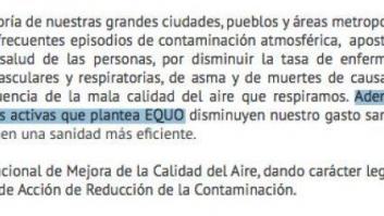 El partido del juez Silva plagia el programa de Equo sin borrar el nombre