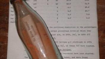 Éste es el mensaje más antiguo jamás encontrado en una botella