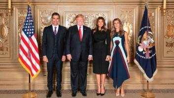 Los tres guiños del vestido de Begoña Gómez en el posado con los Trump