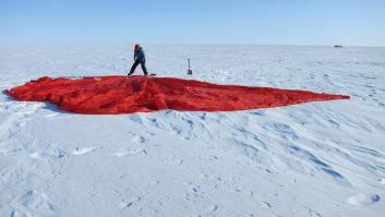 Ventisca a bordo de un trineo en el corazón de Groenlandia