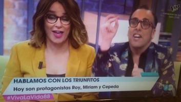 Críticas a 'Viva la Vida' por el tremendo error en este rótulo sobre 'OT'