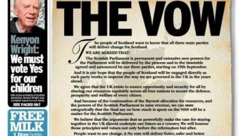 Cameron, Miliband y Clegg prometen más autonomía a Escocia si se queda en el Reino Unido