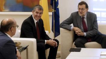 Rajoy recibe a Coalición Canaria para sondear apoyos a su investidura
