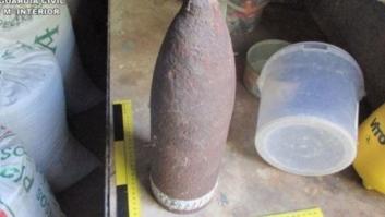 Buscaba espárragos y se encontró un proyectil de la Guerra Civil