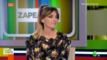 La cara de Anna Simón en 'Zapeando' tras lo que saca Dani Mateo de debajo de la mesa: "Oye, por favor..."
