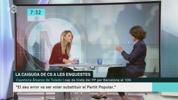Cayetana Álvarez de Toledo en TV3: da esta respuesta y pasan a entrevistarla en castellano
