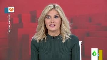 Sandra Golpe responde a la queja de un espectador: lo hace en cada informativo pero tiene explicación