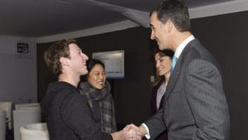 Felipe, Letizia, Mark y Priscilla: su encuentro en el Mobile World Congress (FOTO)