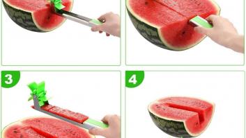 El cortador de sandía que no sabías que necesitabas hasta que lo veas funcionar