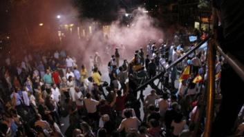 Seis detenidos de Hogar Social Madrid tras los incidentes en la sede del PP