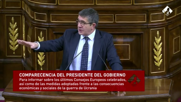 Patxi López ve que el escaño de Abascal está vacío y le dedica una frase difícil de olvidar