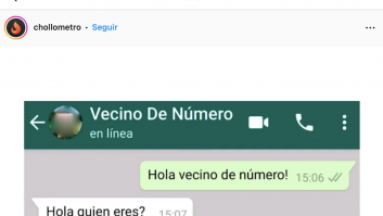 Decide escribir a su "vecino de número" y la conversación termina siendo de lo más surrealista