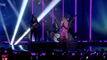 Ha sido breve pero lo que se ha oído en la actuación de Edurne en el Benidorm Fest da que hablar