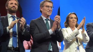 Preguntan a Gamarra si está más contenta con la era de Feijóo o la de Casado: aunque le cuesta, lo acaba diciendo