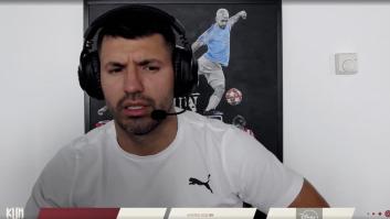 La reacción del Kun Agüero cuando le ponen en el chat "que te vote Txapote"